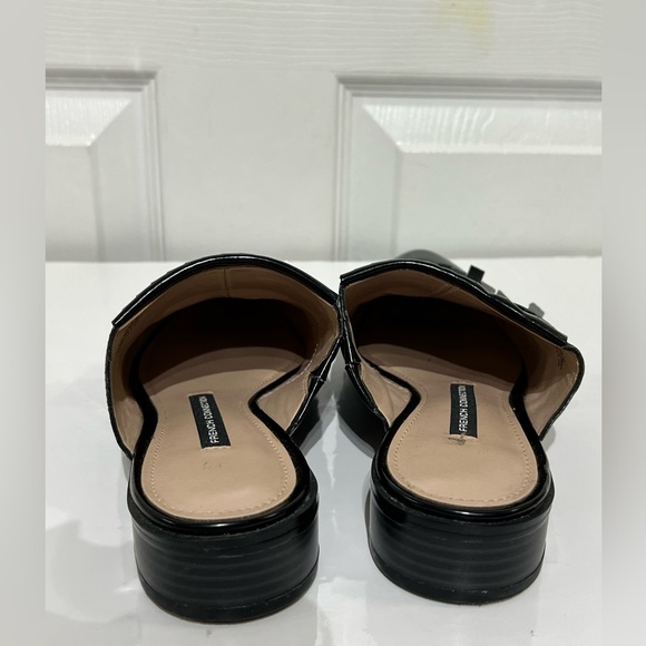 French Connection Lorissa Point-toe Kilt Slip on Sandals in Black Size 5.5 - Picture 5 of 9